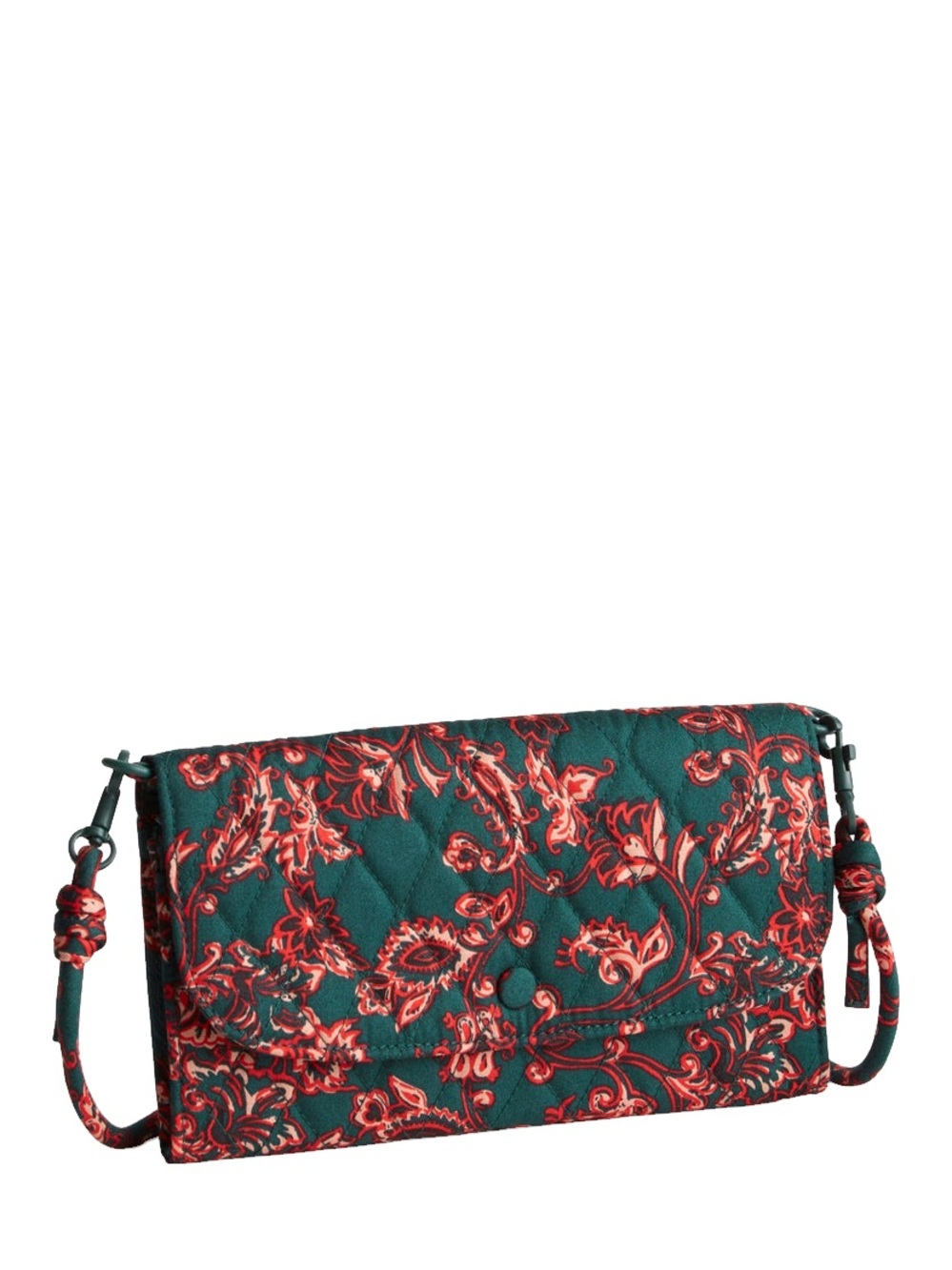 NWT Vera Bradley Wildwood Wallet Crossbody in Victorian Vines 💚❤️